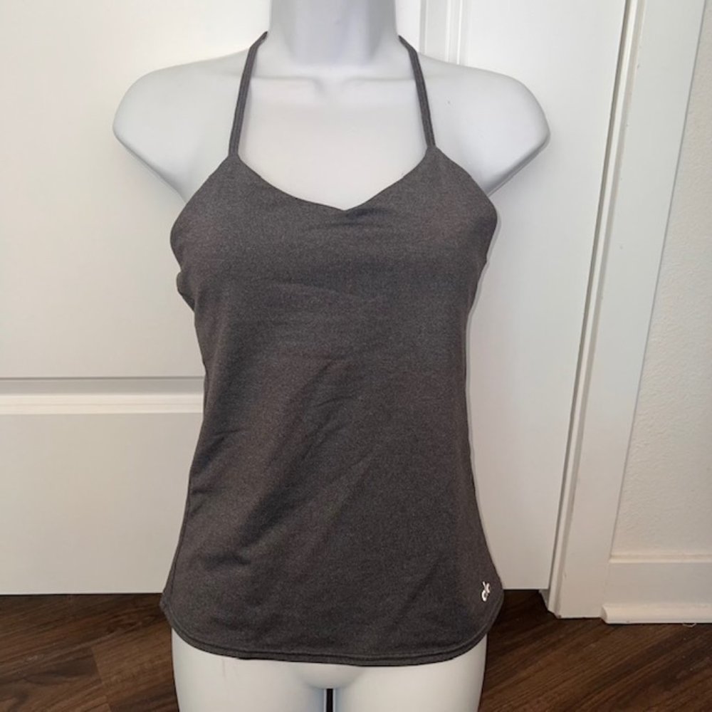 Alo Yoga Strappy Heather Grey Top